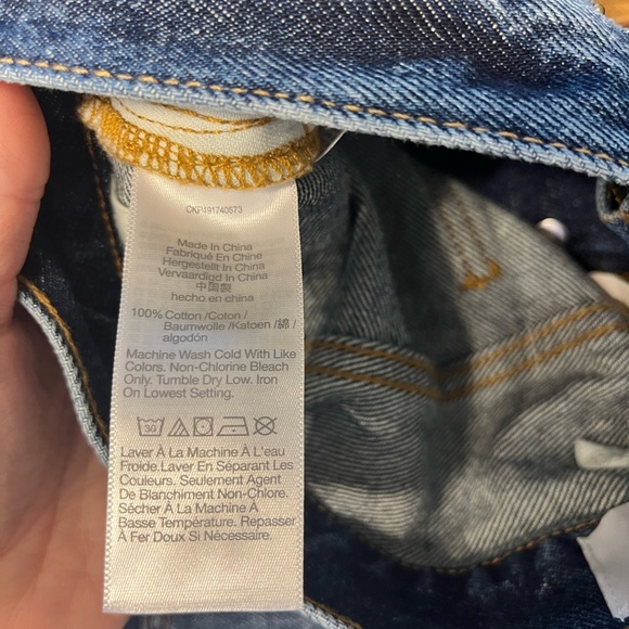 Alexa Chung for Madewell High-Rise Straight Jean in Allendale Wash NWT size 28 - Picture 14 of 15